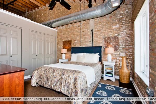 industrial bedroom Madison Street Loft