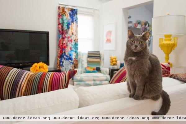 eclectic living room by Angela Flournoy