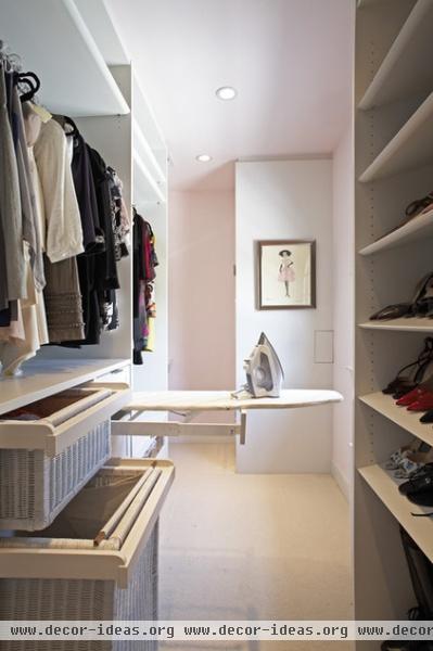 contemporary closet by Lisa Adams, LA Closet Design