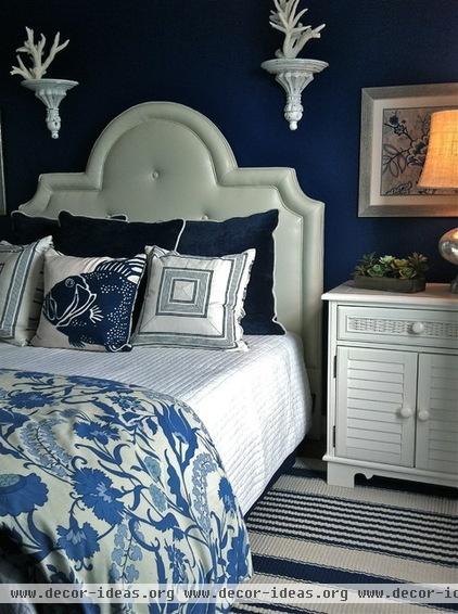 beach style bedroom by Kim Armstrong