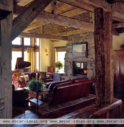 rustic living room by Design Associates - Lynette Zambon, Carol Merica