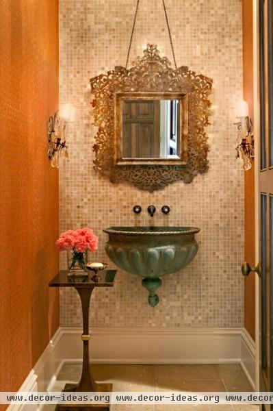 traditional powder room by Jason Arnold Interiors