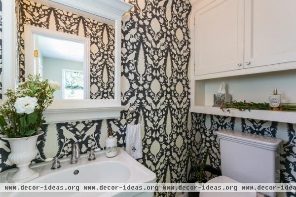 traditional powder room by Catherine Nguyen Photography