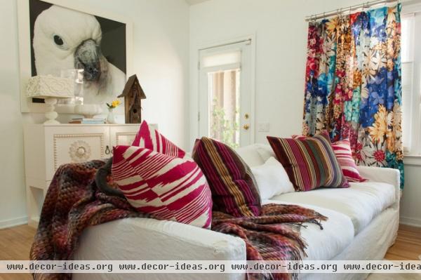 eclectic living room by Angela Flournoy