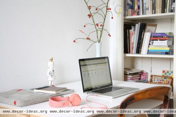 eclectic home office by Holly Marder