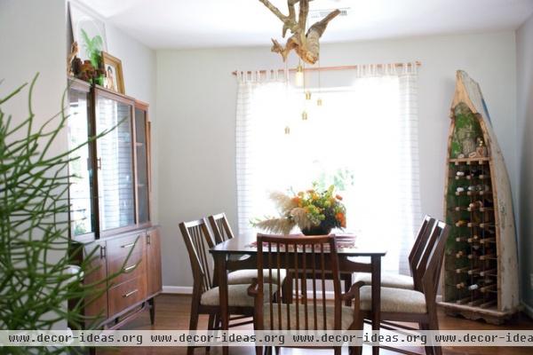 eclectic dining room by Hilary Walker