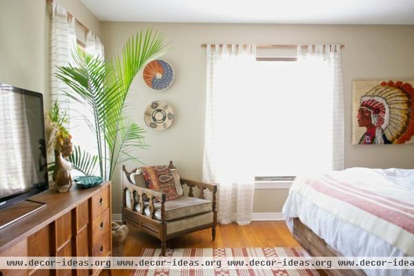 eclectic bedroom by Hilary Walker