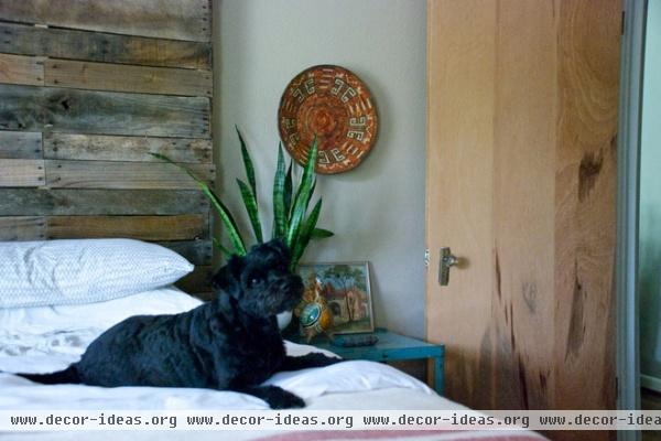 eclectic bedroom by Hilary Walker