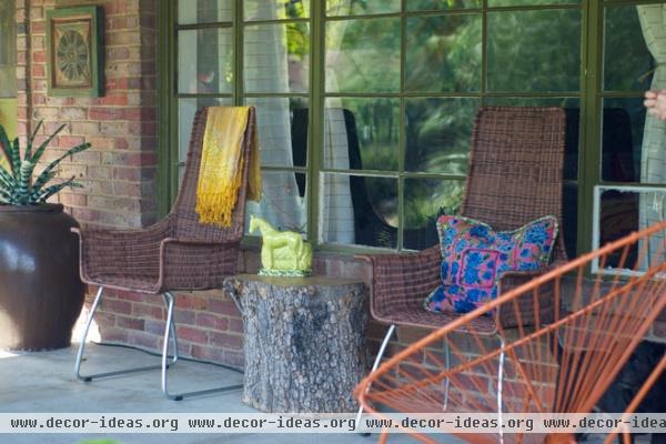 eclectic porch by Hilary Walker