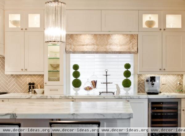 transitional kitchen by Shirley Meisels