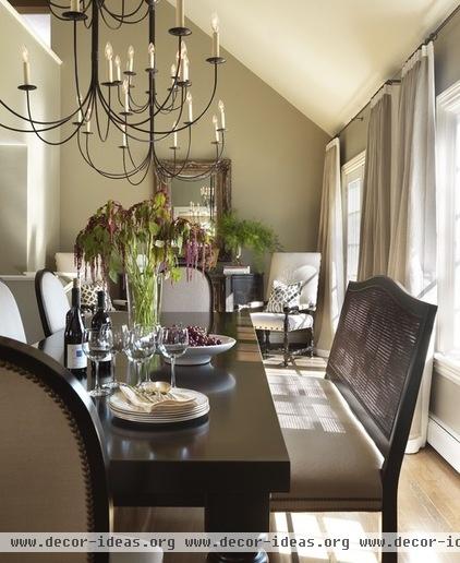 eclectic dining room by Taste Design Inc