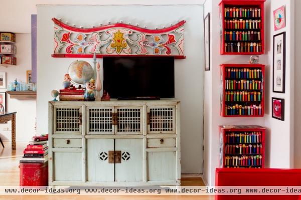 eclectic living room by Rikki Snyder