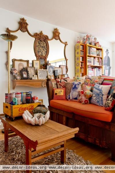 eclectic living room by Rikki Snyder