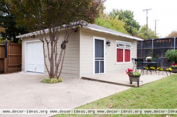 traditional garage and shed by Angela Flournoy