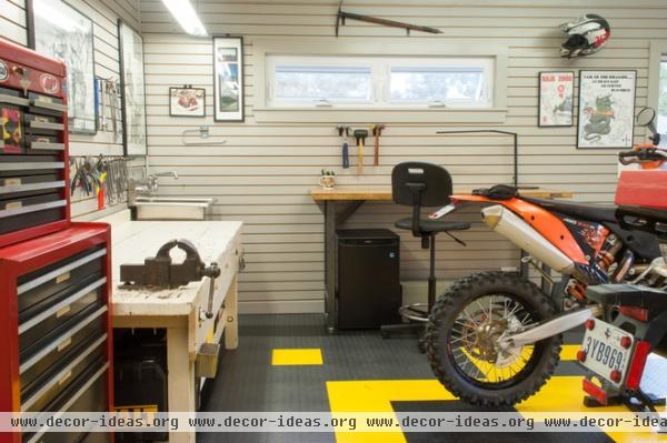 traditional garage and shed by Angela Flournoy