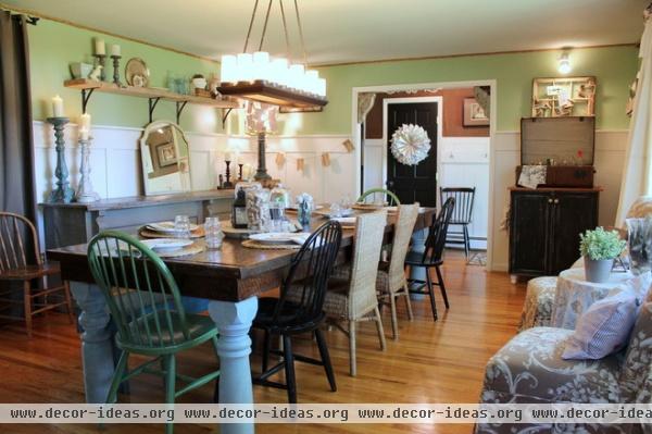 farmhouse dining room by Sara Bates