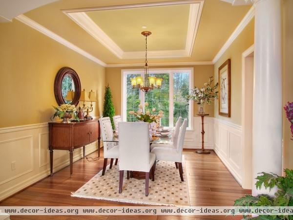 traditional dining room by John F Buchan Homes