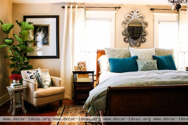 transitional bedroom by Mina Brinkey