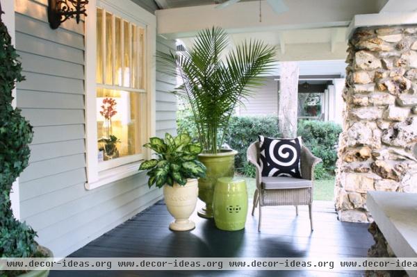 transitional porch by Mina Brinkey