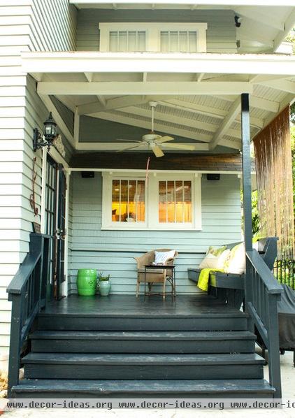 transitional porch by Mina Brinkey