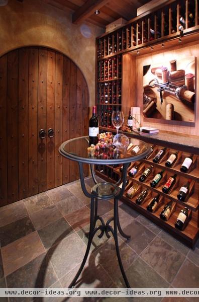 traditional wine cellar by Daniel Gordon | Renovation Artistry