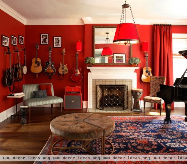 eclectic living room by Christy Dillard Kratzer