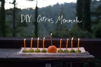 Simply Beautiful Hanukkah: Make an Easy Citrus Menorah