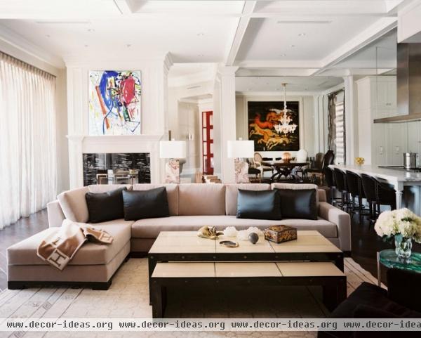 contemporary living room by Jamie Herzlinger