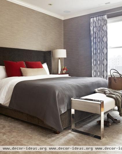 transitional bedroom by Niche Interiors