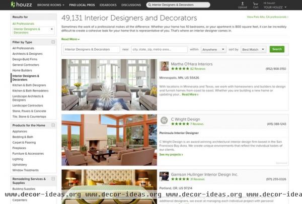 Find an Interior Designer or Decorator