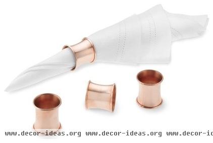 contemporary napkin rings by Williams-Sonoma