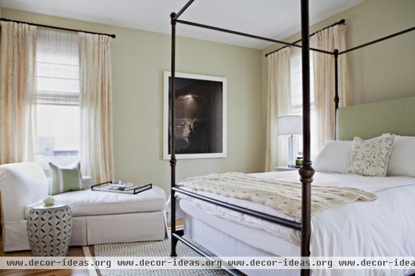 transitional bedroom by Annette English