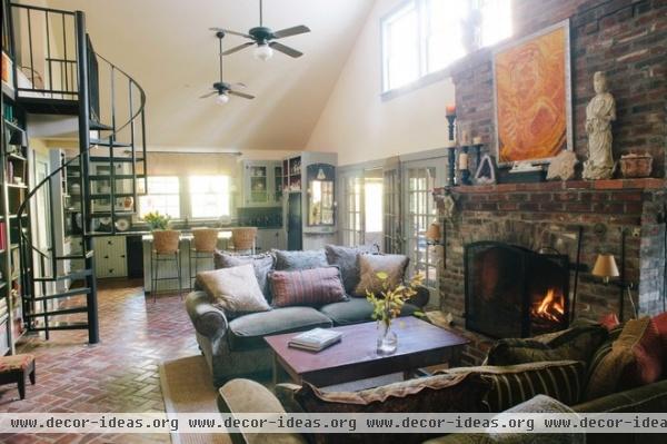 rustic living room by Anna Addison Photography