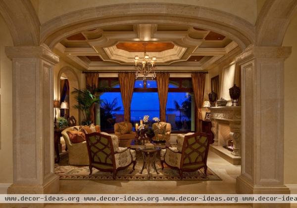 mediterranean living room by Kurtz Homes Naples