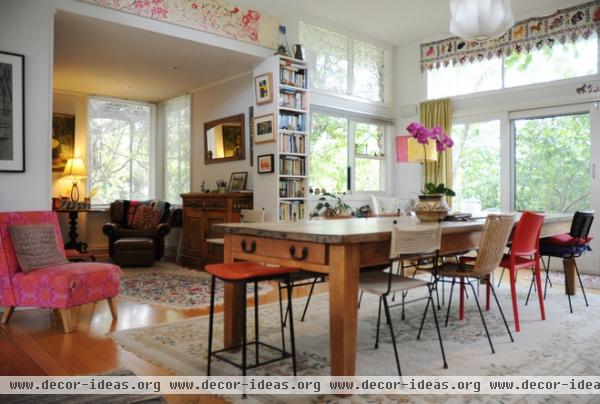 eclectic dining room by Luci.D Interiors