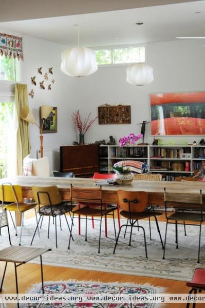 eclectic dining room by Luci.D Interiors