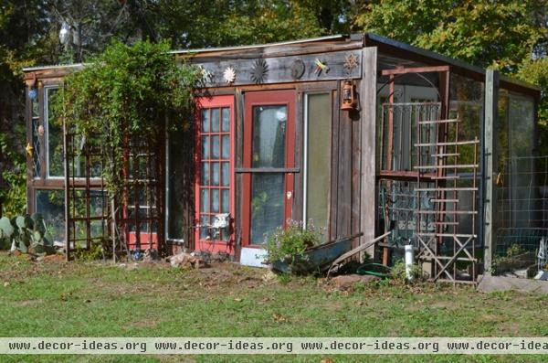 eclectic garage and shed by Sarah Greenman