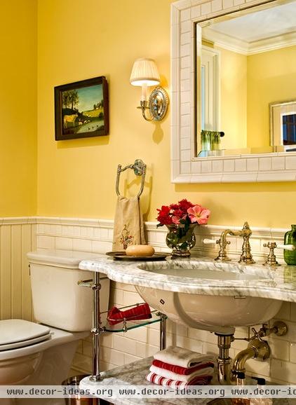 farmhouse powder room by Crisp Architects