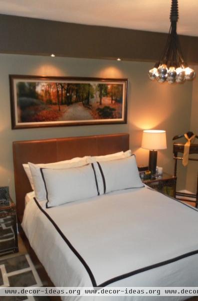 contemporary bedroom by Nicole White Designs Inc