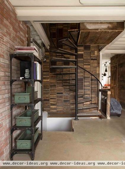 industrial staircase by Les Collections Dubreuil