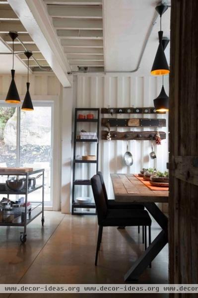 industrial dining room by Les Collections Dubreuil