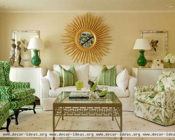 traditional living room by Tobi Fairley Interior Design