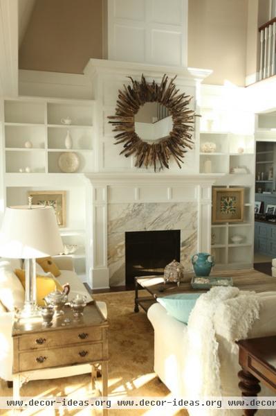 eclectic living room by Signature Design & Cabinetry LLC