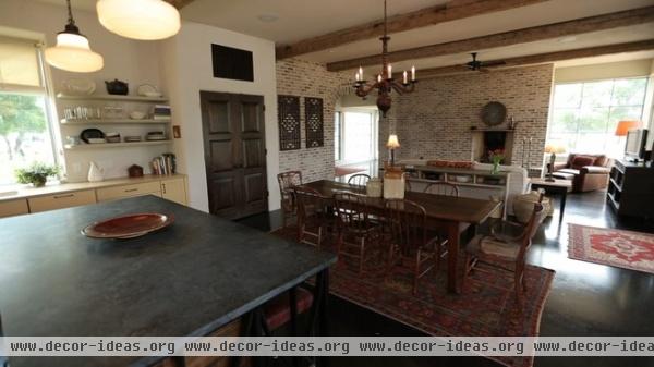 rustic dining room Great room