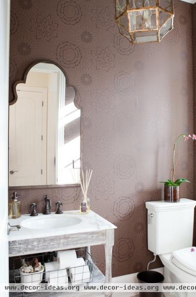 traditional powder room by Jenny Baines, Jennifer Baines Interiors