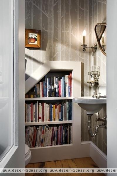 traditional powder room by Smith & Vansant Architects PC