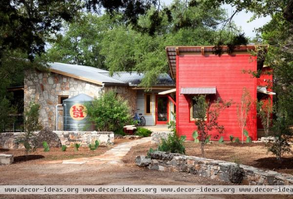 farmhouse exterior by B. Jane Gardens