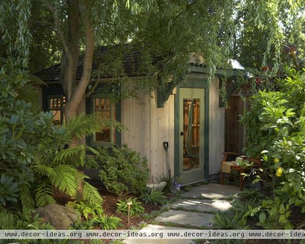 craftsman garage and shed by Harrell Remodeling