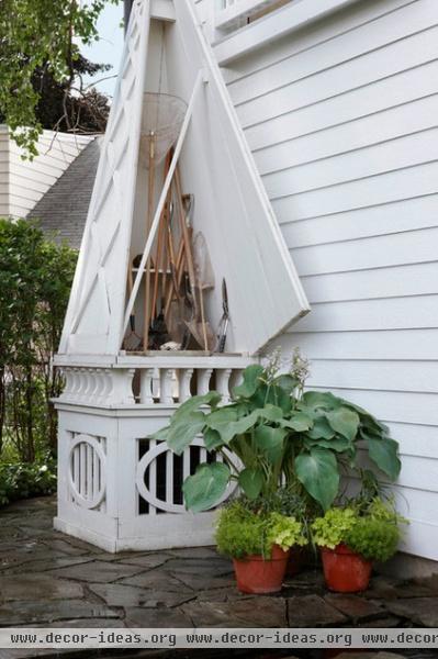 traditional garage and shed by Art | Harrison Interiors & Collection