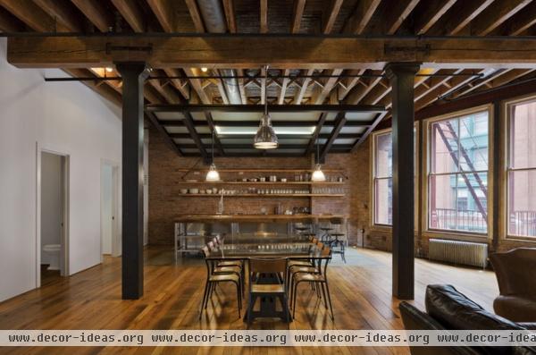 industrial dining room by Jane Kim Design